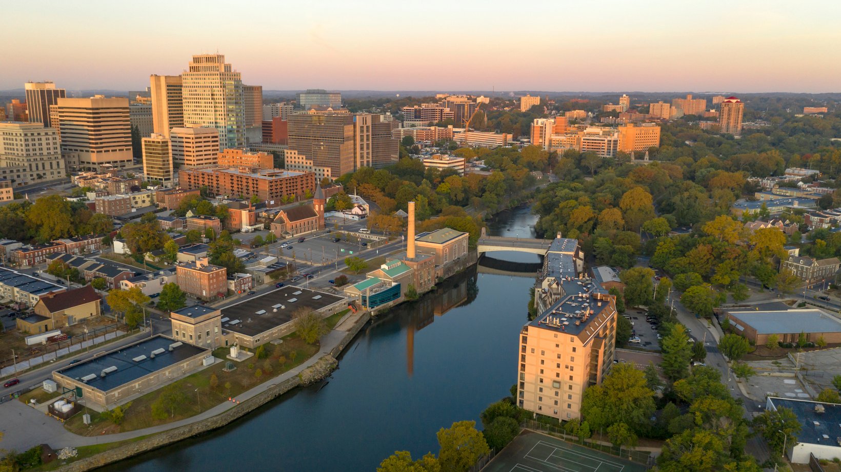 Buildings by the River in Downtown Wilmington, Delaware